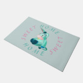 Baby Donkey Funny Doormat - Aangepaste tekst Deurmat (Schuin)