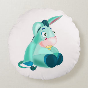 Baby Donkey Funny Round Pillow Rond Kussen