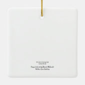 Baby Donkey Square Ornament (Achterkant)