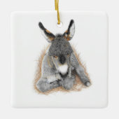 Baby Donkey Square Ornament (Voorkant)