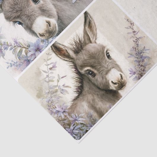 Baby Donkeys Tissuepapier (Detail)