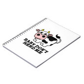 Baby Don't Herd Me Grappige Koe Punt  Notitieboek (Linkerzijde)