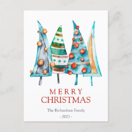Baby Doodle Pine Kerstboom Cadeaus Vakantie Briefkaart