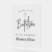 Baby Doop Acryl Welkom Teken Acryl Bord (Hoek)