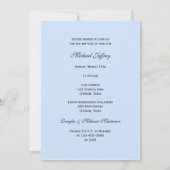 Baby doop doop uitnodiging jongen uitnodigen (Achterkant)