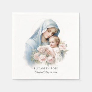 Baby Doop Maria en Jezus doopsel Servet