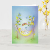 baby doopceremonie kaart (Gele Bloem)