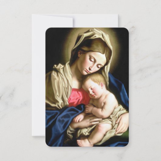 Baby Doopherdenking Grote Gebed Kaart (Voorkant)