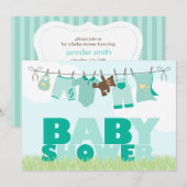 Baby dop neutraal Baby shower Kaart (Voorkant / Achterkant)