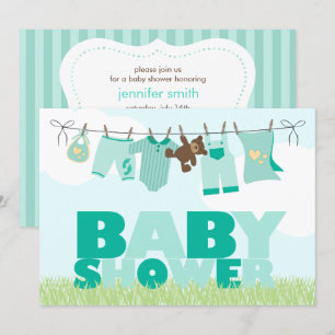 Baby dop neutraal Baby shower Kaart