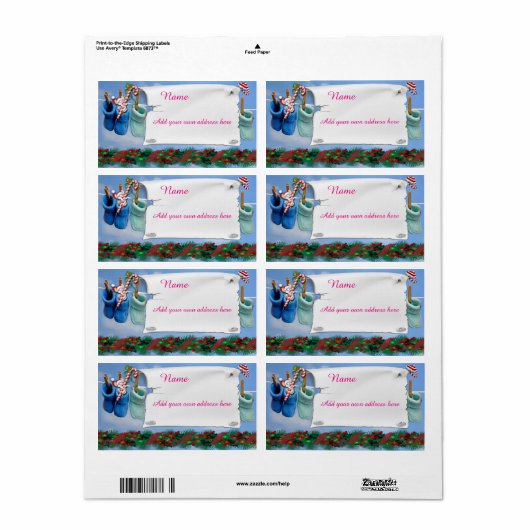 Baby douche etiket (Full Sheet)