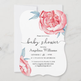 Baby douche Uitnodigingen Bloemen