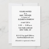 baby douche uitnodigingen jongen (Achterkant)