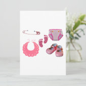 Baby doucheuitnodigingen! kaart (Staand voorkant)