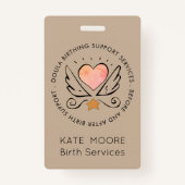 Baby Doula Birth Coach Midechtgenote Badge (Voorkant)