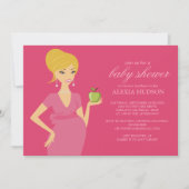 Baby douwer-uitnodigingen {Roze} Kaart (Voorkant)