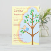 Baby douwer-uitvindingen van de vogelfamilie kaart (Staand voorkant)