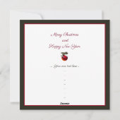 Baby Dove Feestdagenkaart (Achterkant)