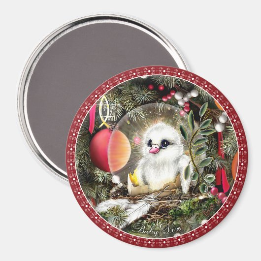Baby Dove Magneet (Voorkant / Achterkant)