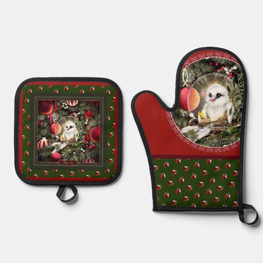 Baby Dove Ovenwant & Pannenlap Set (Voorkant)