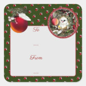 Baby Dove Vierkante Sticker (Voorkant)