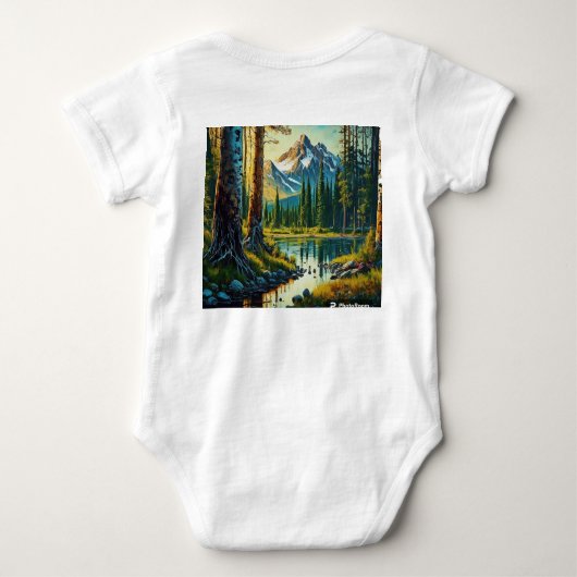 baby draag romper (Achterkant)