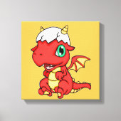 Baby draak 12 x 12 canvas afdruk (Voorkant)