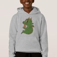 Baby Draak Eet Lekkere Pizzaslice Ontwerp