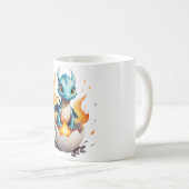 Baby Draak Fantasy Uitbroeden Koffiemok (Voorkant rechts)