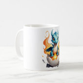 Baby Draak Fantasy Uitbroeden Koffiemok (Voorkant links)