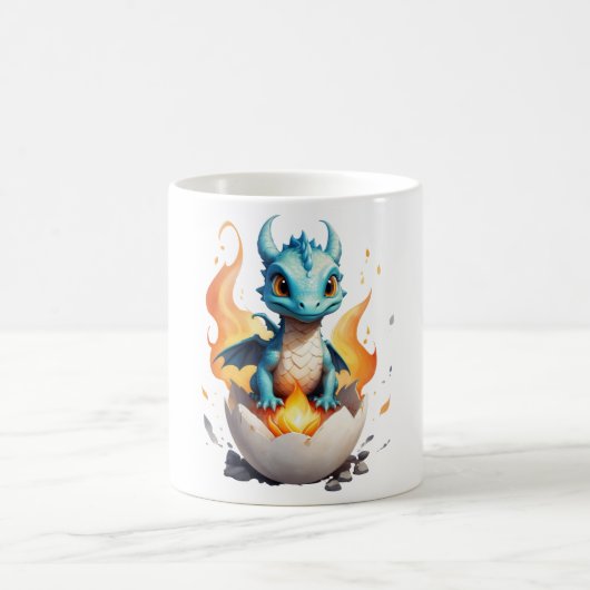 Baby Draak Fantasy Uitbroeden Koffiemok (Center)
