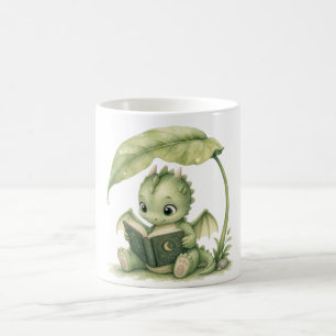 Baby Draak Leest Onder Blad Verhalenboek Nursery Koffiemok
