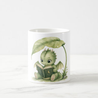 Baby Draak Leest Onder Blad Verhalenboek Nursery Koffiemok