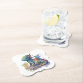 Baby draak met waterkleur, onderzetter (Insitu)