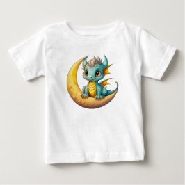 Baby Draak op de Maan – Fantasie Ontwerp voor Klei