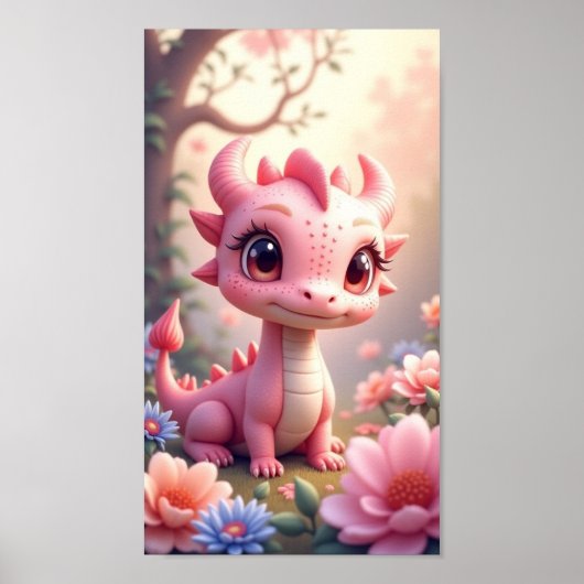 Baby Draak Poster (Voorkant)