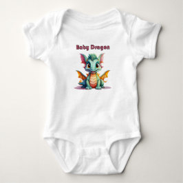 Baby Draak – Schattig Fantasie Karakterontwerp Romper