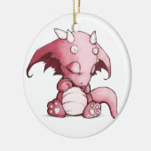 baby draak slapen keramisch ornament (Links)