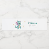 Baby Draak Waterfles Etiket (Enkel label)