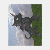 Baby Dragicorn (Dragon Unicorn) Fleece Deken (Voorkant)