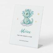 Baby Dragon Advies Ouders Reclamebord Met Voetstuk (Voorkant)
