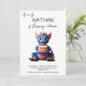 *~* Baby Dragon AP88 Cake Foto Verjaardagsfeest Kaart (Staand voorkant)