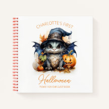 Baby Dragon Baby's eerste Halloween gastenboek