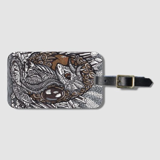 Baby Dragon Bagagelabel (Voorkant (horizontaal))