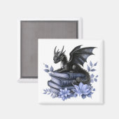 Baby Dragon Book Sticker, Schattigee Vinyl Sticker Magneet (Voorkant / Achterkant)