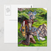 Baby Dragon Briefkaart (Voorkant / Achterkant)