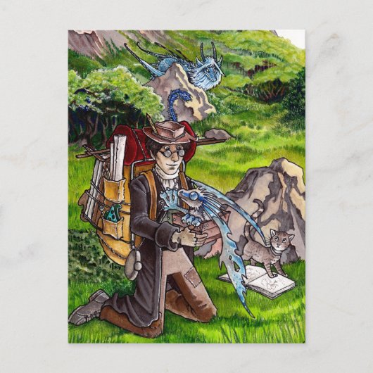 Baby Dragon Briefkaart (Voorkant)