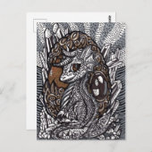 Baby Dragon Briefkaart (Voorkant / Achterkant)