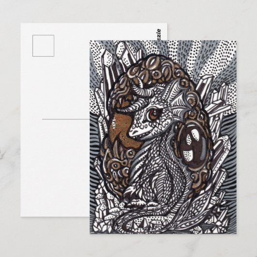 Baby Dragon Briefkaart (Voorkant / Achterkant)