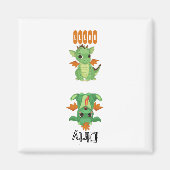 Baby Dragon Clean Dirty Dishwasher magnet (Voorkant)
